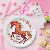 Pferdejahr 2026 pappteller (Party)