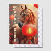 Pferdejahr 2026 pergament einladungen (Versetzt (Einladung))