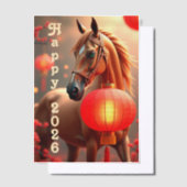 Pferdejahr 2026 pergament einladungen (Versetzt)