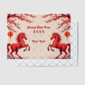 Pferdejahr 2026 pergament einladungen (Versetzt (Einladung))