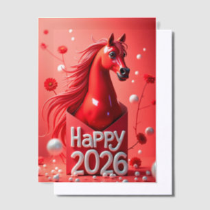Pferdejahr 2026 pergament einladungen