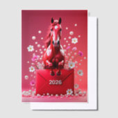 Pferdejahr 2026 pergament einladungen (Versetzt)