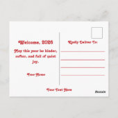 Pferdejahr 2026 postkarte (Rückseite)