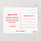 Pferdejahr 2026 postkarte (Rückseite)