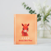 Pferdejahr 2026 postkarte (Stehend Vorderseite)