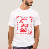 Pferdejahr 2026 T-Shirt (Vorderseite)