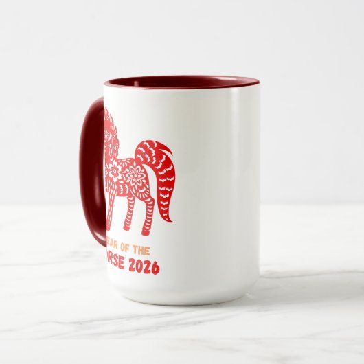 Pferdejahr 2026 tasse (Vorderseite Links)