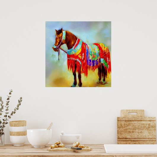 Pferdejahr 5 poster (Küche)