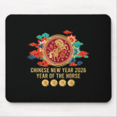 Pferdejahr - Chinesisches Neujahr 2026 Mousepad (Vorne)