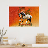 Pferdejahr Poster (Küche)