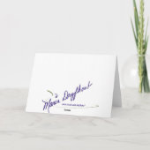 Pferdekahlheit Dankeskarte (Rückseite)