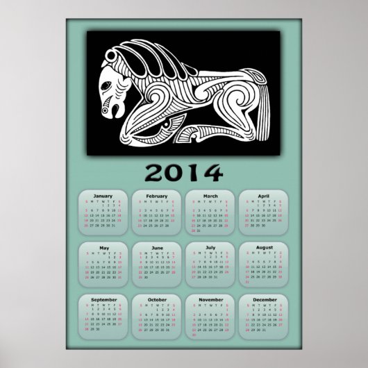 Pferdekalender 2014 poster (Vorne)