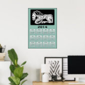 Pferdekalender 2014 poster (Heimbüro)