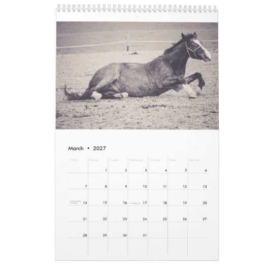 Pferdekalender... Kalender (Mär 2027)