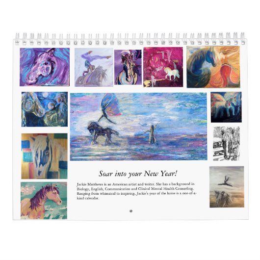 Pferdekalender von Jackie Matthews Kalender (Rückseite)