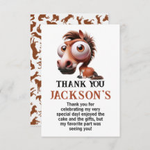 Pferdekarikaturen 1. Geburtstag Party