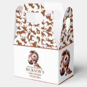 Pferdekarikaturen 1. Geburtstag Party Geschenkschachtel (Geöffnet)