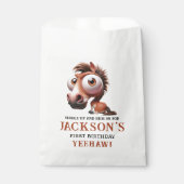 Pferdekarikaturen 1. Geburtstag Party Geschenktütchen (Vorderseite)