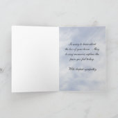 Pferdekarte Beileid Karte (Innenseite)