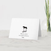 Pferdekarte Beileid Karte (Rückseite)