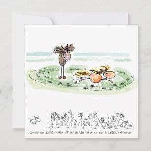 Pferdekarte – Grusskarte für Pferdeliebhaber Feiertagskarte