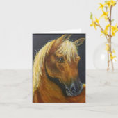 Pferdekarte Karte (Gelbe Blume)