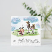 Pferdekarte, lustige Karte für Pferdeliebhaber (Stehend Vorderseite)
