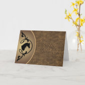 Pferdekarte Silhouette Karte (Gelbe Blume)