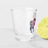 Pferdekarussell Schnapsglas (Links)