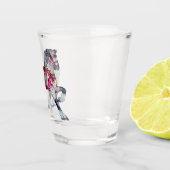 Pferdekarussell Schnapsglas (Rechts)