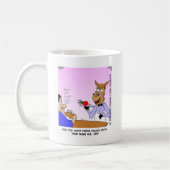 Pferdekellner Cartoon T-Shirts & Geschenke Kaffeetasse (Links)