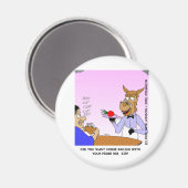 Pferdekellner Cartoon T-Shirts & Geschenke Magnet (Vorderseite/Rückseite)