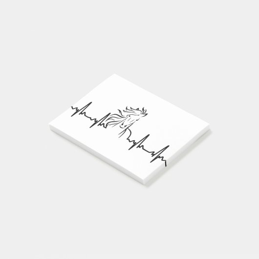 Pferdekg Post-it Klebezettel (angewinkelt)