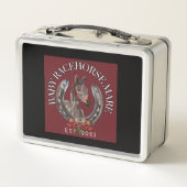 Pferdekiste Metall Brotdose (Rückseite)