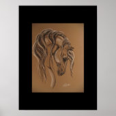 Pferdekizze Poster (Vorne)