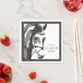 Pferdekizze, Snaffle Bit Gray Abschluss Class Serviette (Beispiel)