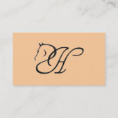 Pferdeklassische ReiterVisitenkarte des Visitenkarte (Rückseite)