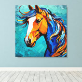 Pferdekleber Leinwanddruck (Insitu (Holzboden))