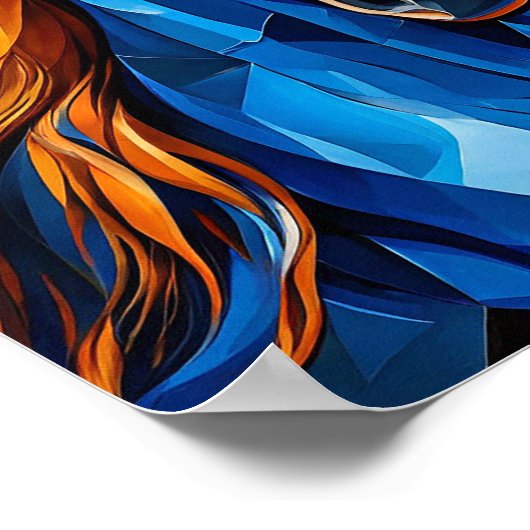 Pferdekleber Poster (Ecke)