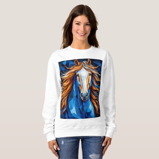 Pferdekleber Sweatshirt (Vorne ganz)