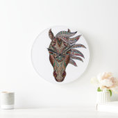 Pferdeklemme Große Wanduhr (Zuhause)