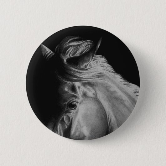 Pferdeknopf Button (Vorderseite)