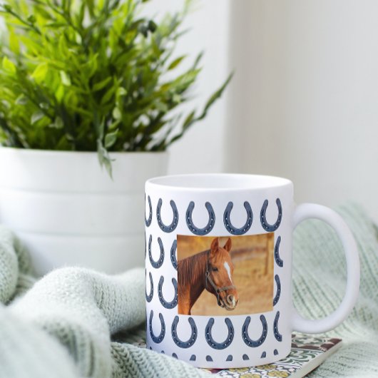 Pferdekollektion Foto Eigene Horseshoe Kaffeetasse