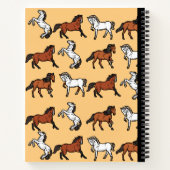 Pferdekomposition Notebook mit Wendeschleife Notizblock (Rückseite)