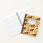 Pferdekomposition Notebook mit Wendeschleife Notizblock (Innenseite)