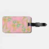 Pferdekopf auf Blumenhintergrund, Gepäckanhänger (Rückseite horizontal)