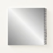 Pferdekopf auf Silber Notizblock (Rückseite)