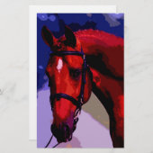 Pferdekopf Briefpapier (Vorne/Hinten)