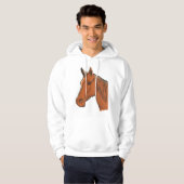 Pferdekopf Brown Farm Animal Hoodie (Vorne ganz)