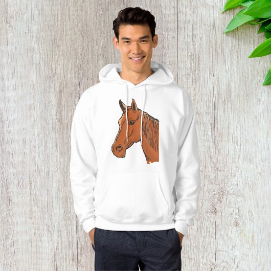 Pferdekopf Brown Farm Animal Hoodie